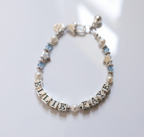 GREATNESS BIRTHSTONE NAME BRACELET