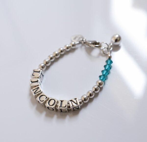 KINDNESS BIRTHSTONE NAME BRACELET