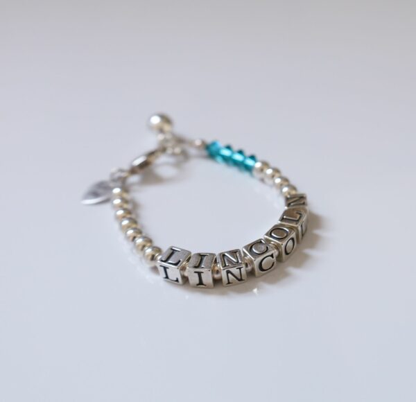 KINDNESS BIRTHSTONE NAME BRACELET