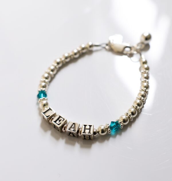 RARE BIRTHSTONE NAME BRACELET