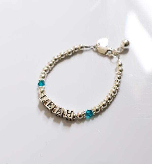 RARE BIRTHSTONE NAME BRACELET