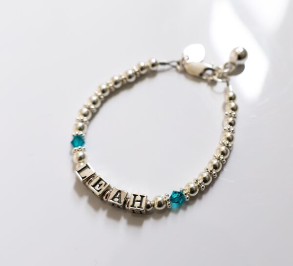 RARE BIRTHSTONE NAME BRACELET