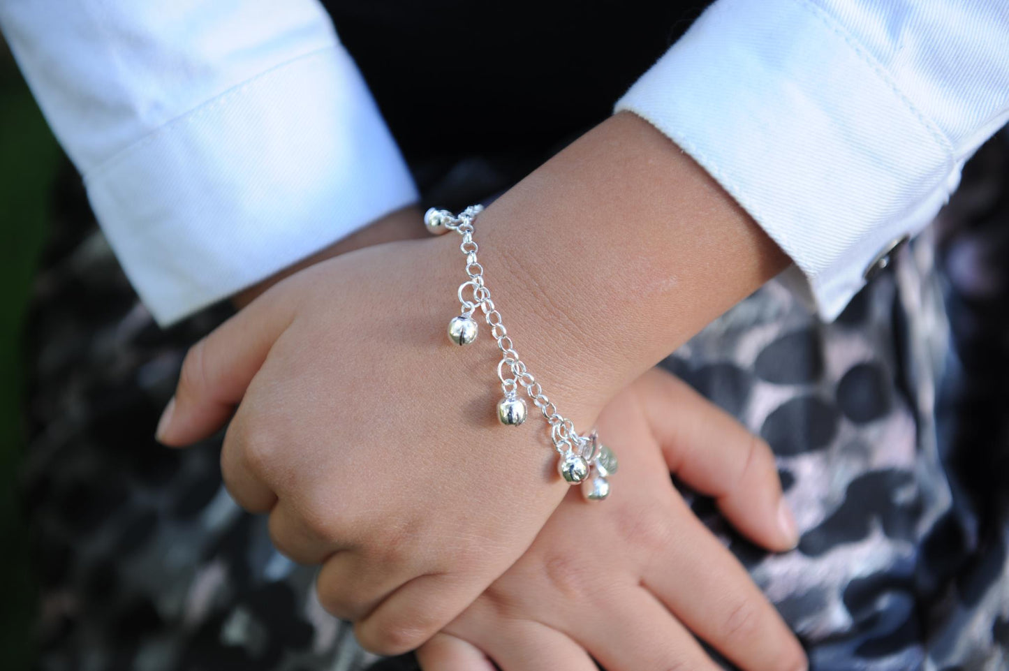 Sterling Silver Jingle Bell Bracelet